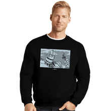 Load image into Gallery viewer, Secret_Shirts Crewneck Sweater, Unisex / Small / Black Giant Art
