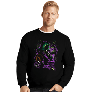 Daily_Deal_Shirts Crewneck Sweater, Unisex / Small / Black Strong Lawyer