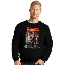 Load image into Gallery viewer, Secret_Shirts Crewneck Sweater, Unisex / Small / Black Back To The Hyperspace
