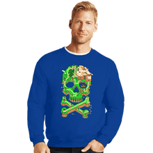 Load image into Gallery viewer, Secret_Shirts Crewneck Sweater, Unisex / Small / Royal Blue SNES Jolly Plumber
