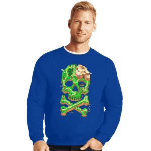 Secret_Shirts Crewneck Sweater, Unisex / Small / Royal Blue SNES Jolly Plumber