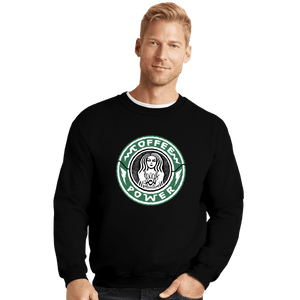 Daily_Deal_Shirts Crewneck Sweater, Unisex / Small / Black It's Coffee Time