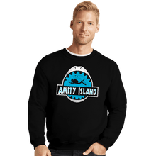 Load image into Gallery viewer, Daily_Deal_Shirts Crewneck Sweater, Unisex / Small / Black Amity Island
