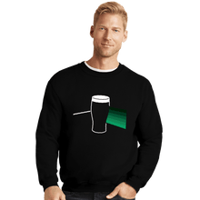 Load image into Gallery viewer, Daily_Deal_Shirts Crewneck Sweater, Unisex / Small / Black Dark Side Of The Pint
