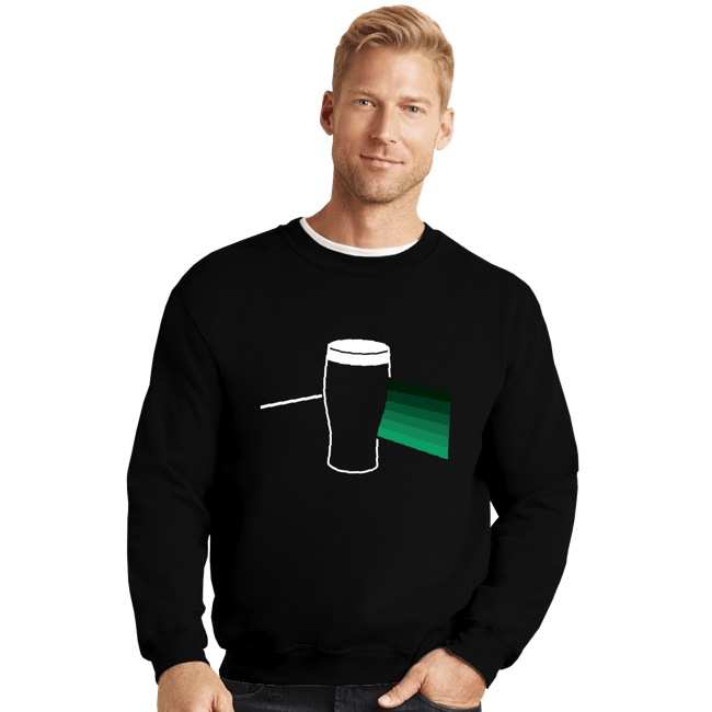 Daily_Deal_Shirts Crewneck Sweater, Unisex / Small / Black Dark Side Of The Pint