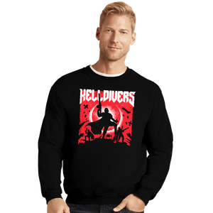 Last_Chance_Shirts Crewneck Sweater, Unisex / Small / Black Helldivers