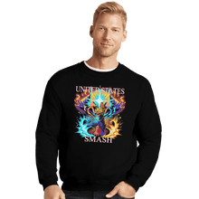 Load image into Gallery viewer, Shirts Crewneck Sweater, Unisex / Small / Black US Smash
