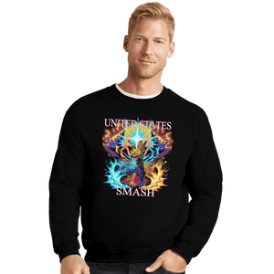 Shirts Crewneck Sweater, Unisex / Small / Black US Smash