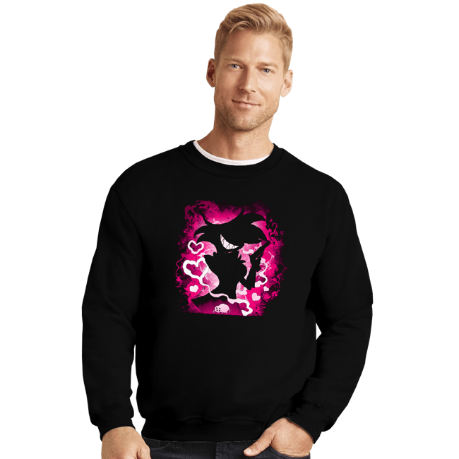 Daily_Deal_Shirts Crewneck Sweater, Unisex / Small / Black Spider Demon