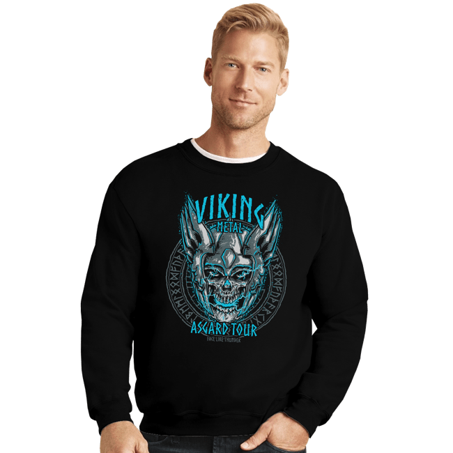 Secret_Shirts Crewneck Sweater, Unisex / Small / Black Viking Metal Sale