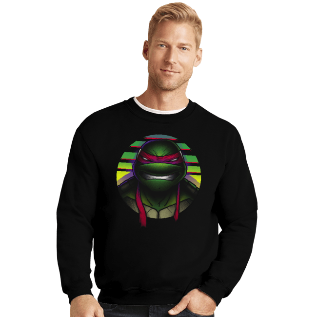 Daily_Deal_Shirts Crewneck Sweater, Unisex / Small / Black Mutant Red