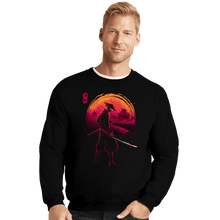 Load image into Gallery viewer, Daily_Deal_Shirts Crewneck Sweater, Unisex / Small / Black Revenge Of The Ronin

