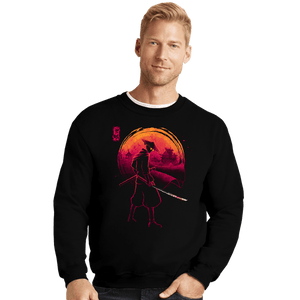 Daily_Deal_Shirts Crewneck Sweater, Unisex / Small / Black Revenge Of The Ronin