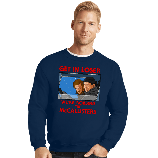 Secret_Shirts Crewneck Sweater, Unisex / Small / Navy Robbing The McCallisters