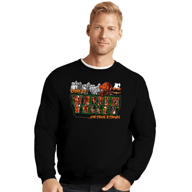 Daily_Deal_Shirts Crewneck Sweater, Unisex / Small / Black Trick or Treat in Warren Valley