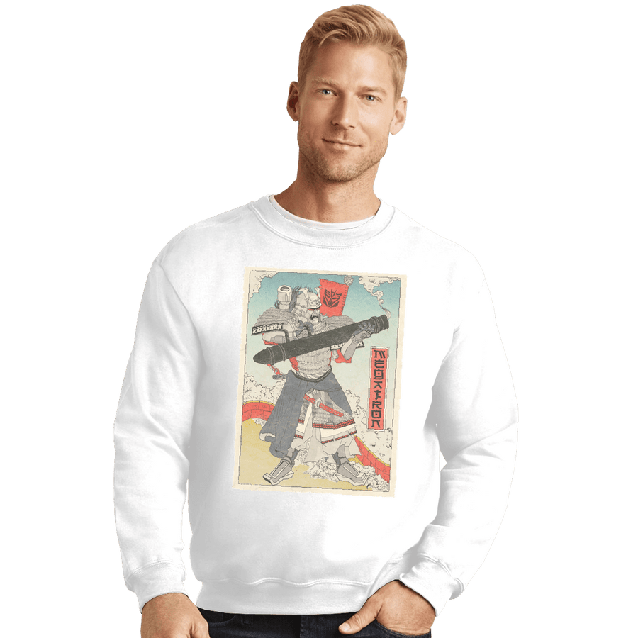 Shirts Crewneck Sweater, Unisex / Small / White Megatron