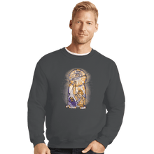 Load image into Gallery viewer, Shirts Crewneck Sweater, Unisex / Small / Charcoal In Power We Trust
