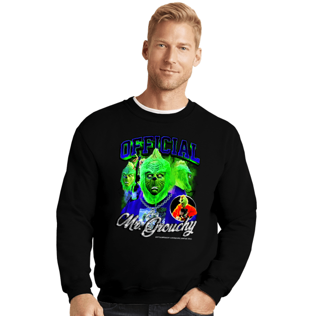 Shirts Crewneck Sweater, Unisex / Small / Black Mr Grouchy x CoDdesigns Bootleg Hip Hop tee
