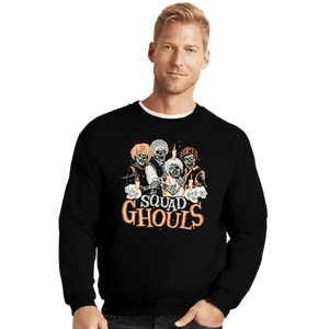 Secret_Shirts Crewneck Sweater, Unisex / Small / Black Squad Ghouls
