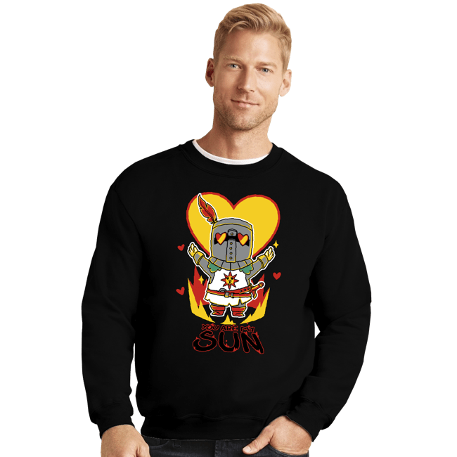Daily_Deal_Shirts Crewneck Sweater, Unisex / Small / Black You Are My Sun