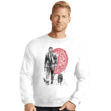 Load image into Gallery viewer, Shirts Crewneck Sweater, Unisex / Small / White Lone Hitman And Cub
