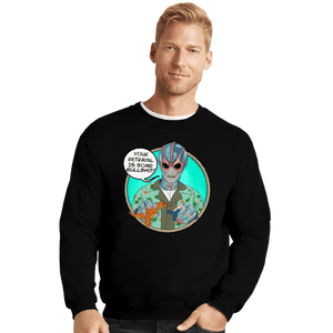 Daily_Deal_Shirts Crewneck Sweater, Unisex / Small / Black Resident Betrayal