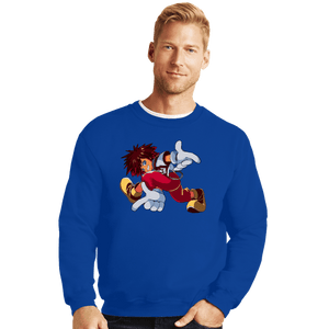 Daily_Deal_Shirts Crewneck Sweater, Unisex / Small / Royal Blue Kingdom Adventure