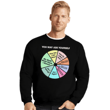 Load image into Gallery viewer, Shirts Crewneck Sweater, Unisex / Small / Black Once In A Lifetime Pie Chart
