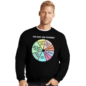Shirts Crewneck Sweater, Unisex / Small / Black Once In A Lifetime Pie Chart