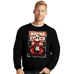 Secret_Shirts Crewneck Sweater, Unisex / Small / Black Wayne Stock