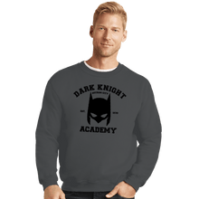 Load image into Gallery viewer, Shirts Crewneck Sweater, Unisex / Small / Charcoal Dark Knight Academy
