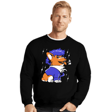 Load image into Gallery viewer, Last_Chance_Shirts Crewneck Sweater, Unisex / Small / Black Space Corgiboy
