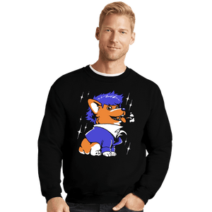 Last_Chance_Shirts Crewneck Sweater, Unisex / Small / Black Space Corgiboy