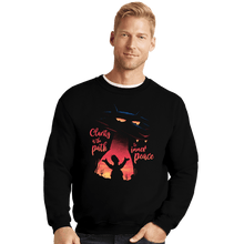 Load image into Gallery viewer, Daily_Deal_Shirts Crewneck Sweater, Unisex / Small / Black Inner Peace
