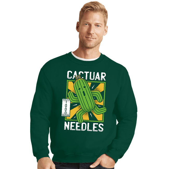 Shirts Crewneck Sweater, Unisex / Small / Forest Cactuar