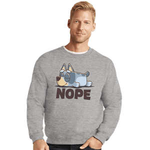 Daily_Deal_Shirts Crewneck Sweater, Unisex / Small / Sports Grey Lazy Heeler