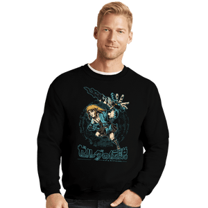 Daily_Deal_Shirts Crewneck Sweater, Unisex / Small / Black The Swordsman