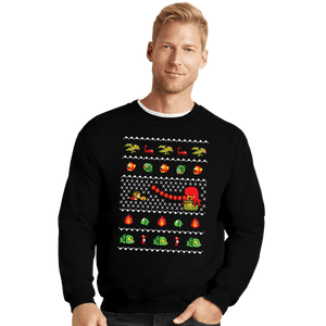 Shirts Crewneck Sweater, Unisex / Small / Black Alex Kidd In Christmas World