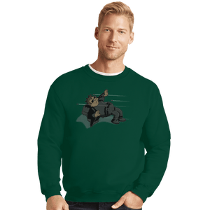 Shirts Crewneck Sweater, Unisex / Small / Forest Hermes Limbo