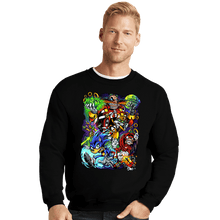 Load image into Gallery viewer, Last_Chance_Shirts Crewneck Sweater, Unisex / Small / Black Robotnik VS Sonic
