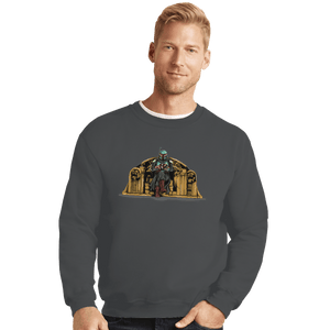 Secret_Shirts Crewneck Sweater, Unisex / Small / Charcoal Boba Sanders