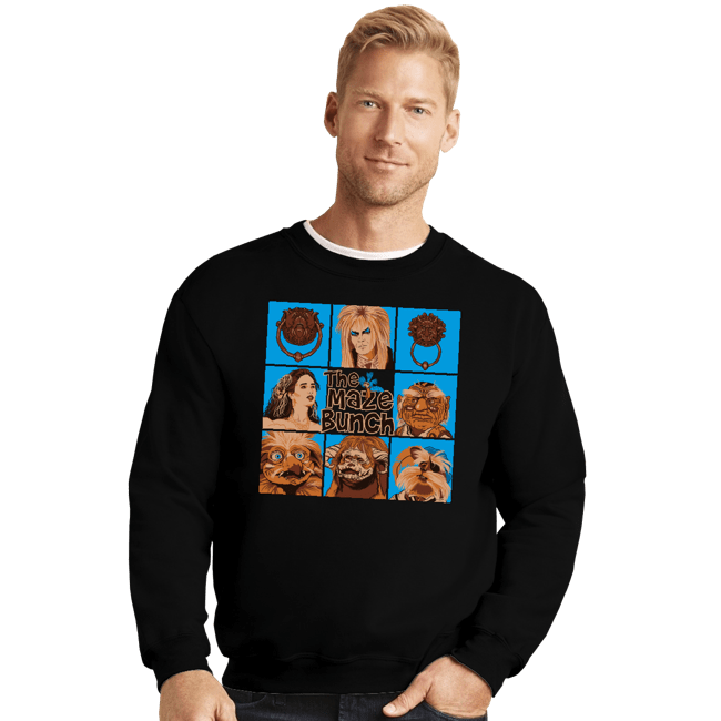 Daily_Deal_Shirts Crewneck Sweater, Unisex / Small / Black The Maze Bunch