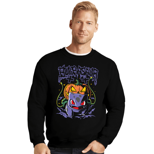 Shirts Crewneck Sweater, Unisex / Small / Black Spookasaur
