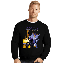 Load image into Gallery viewer, Shirts Crewneck Sweater, Unisex / Small / Black Purple Vegeta
