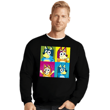 Load image into Gallery viewer, Daily_Deal_Shirts Crewneck Sweater, Unisex / Small / Black Pop Dogs
