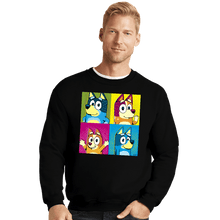 Load image into Gallery viewer, Daily_Deal_Shirts Crewneck Sweater, Unisex / Small / Black Pop Dogs
