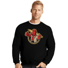 Load image into Gallery viewer, Shirts Crewneck Sweater, Unisex / Small / Black The Right Hand Of Approval
