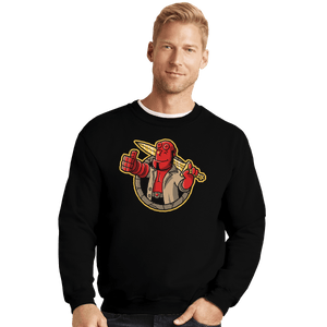 Shirts Crewneck Sweater, Unisex / Small / Black The Right Hand Of Approval
