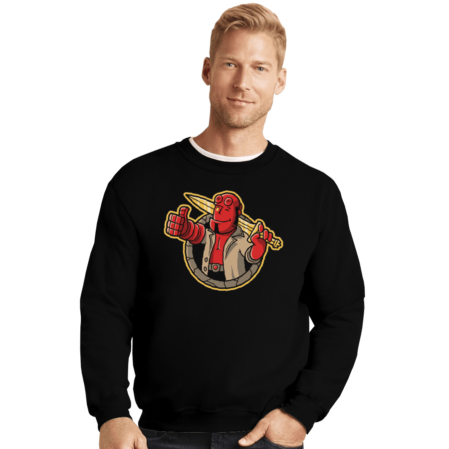 Shirts Crewneck Sweater, Unisex / Small / Black The Right Hand Of Approval