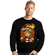 Load image into Gallery viewer, Secret_Shirts Crewneck Sweater, Unisex / Small / Black Koopa Crest
